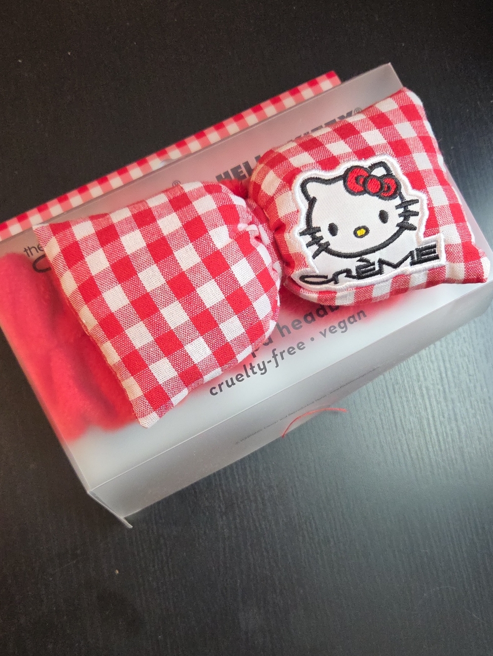 ❤️Hello Kitty Red Gingham Bow Headband